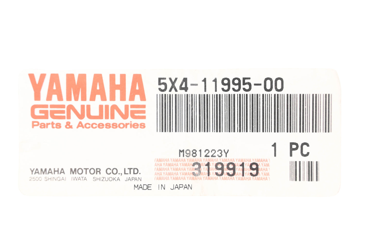 New OEM Yamaha 5X4-11995-00-00 Housing Seal NOS