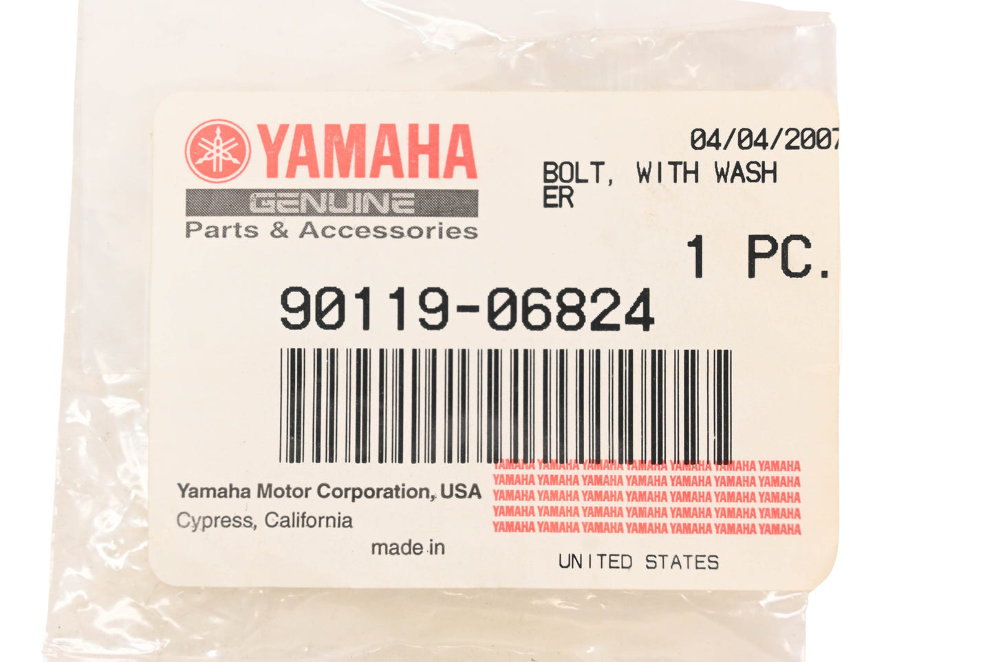 New OEM Yamaha 90119-06824-00 Bolts & Washers Qty 3 NOS