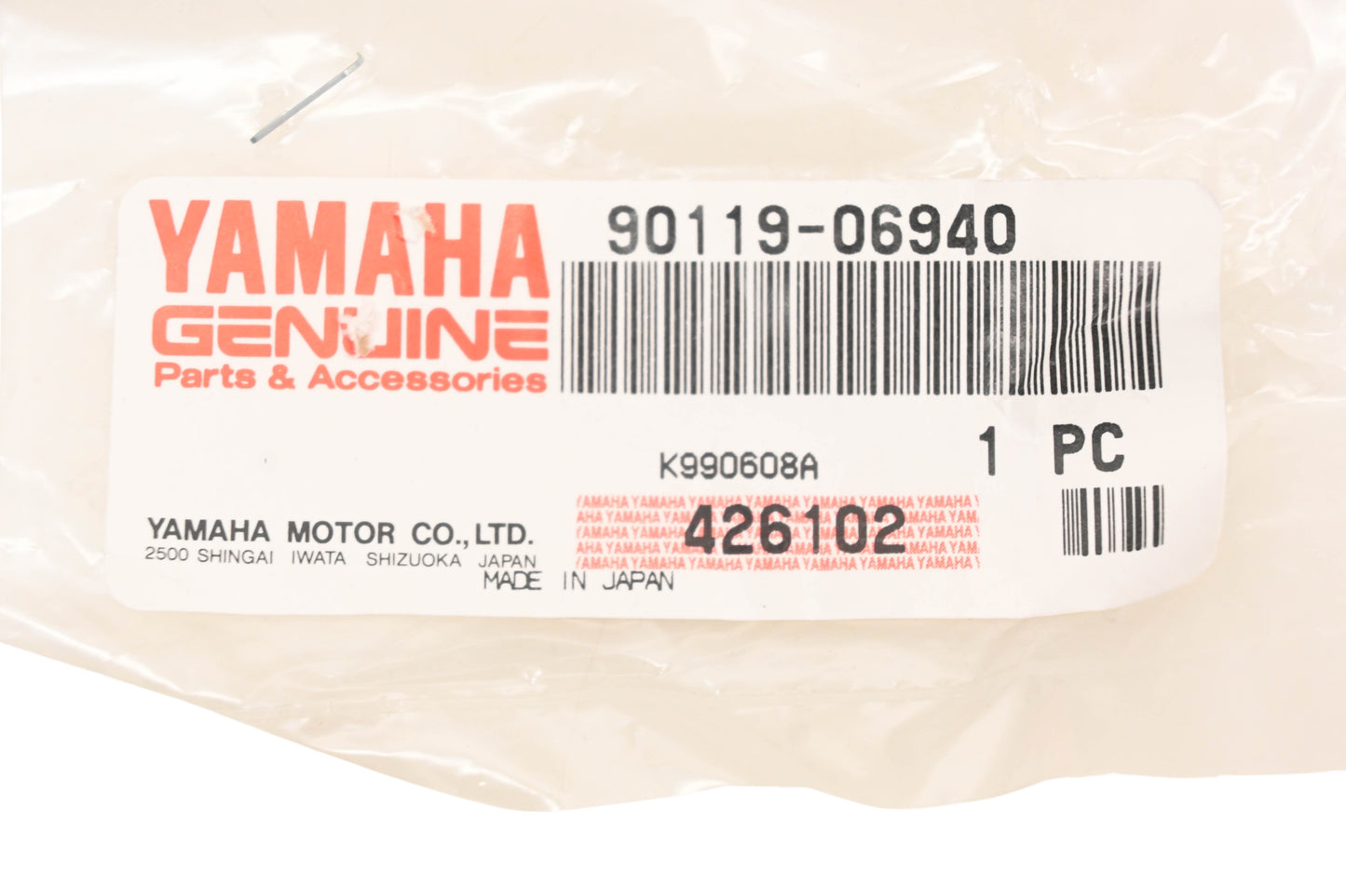 New OEM Yamaha 90119-06940-00 Bolt & Washer NOS