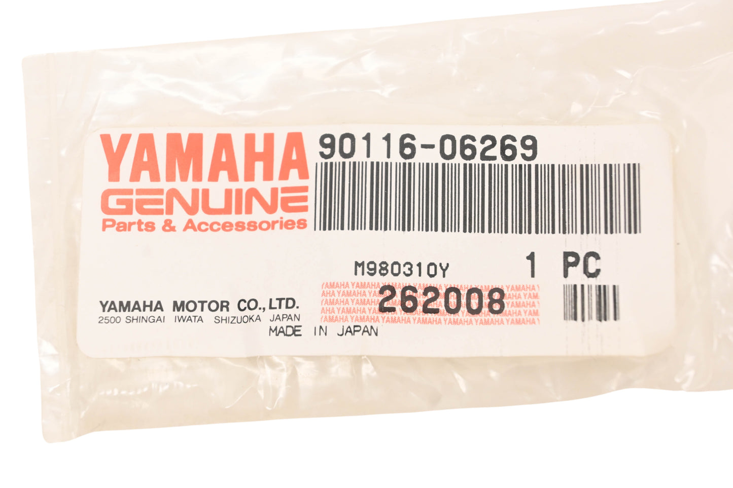 New OEM Yamaha 90116-06269-00 Cylinder Stud Bolt NOS