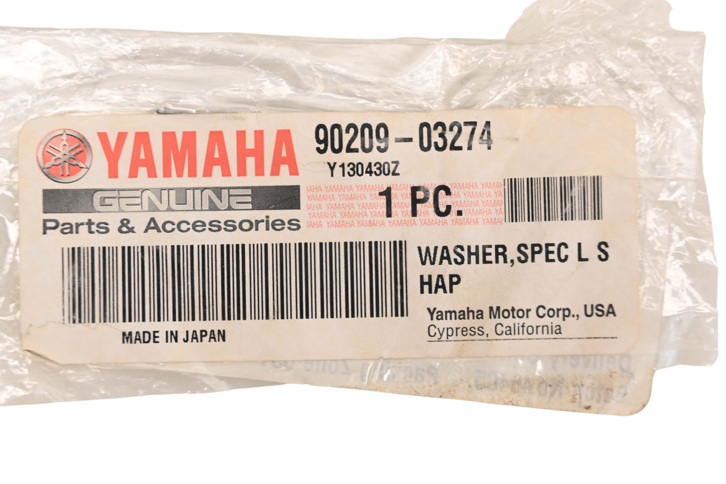 New OEM Yamaha 90209-03274-00 Special Shaped Washer NOS