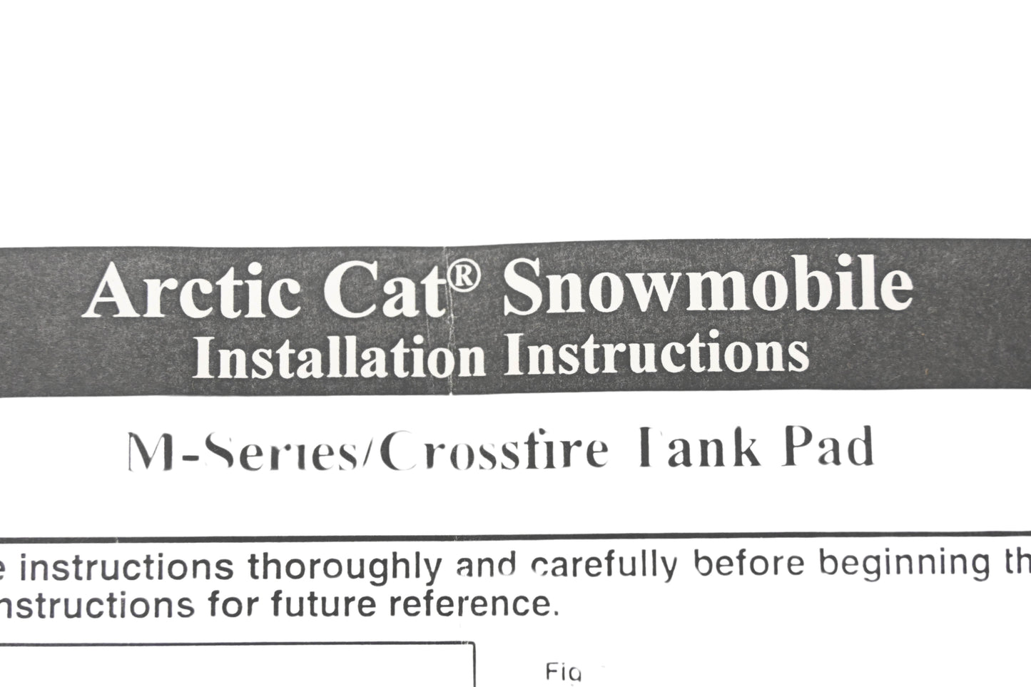 New OEM Arctic Cat ZR005-18 Orange M-Series/Crossfire Foam Tank Pad Kit NOS