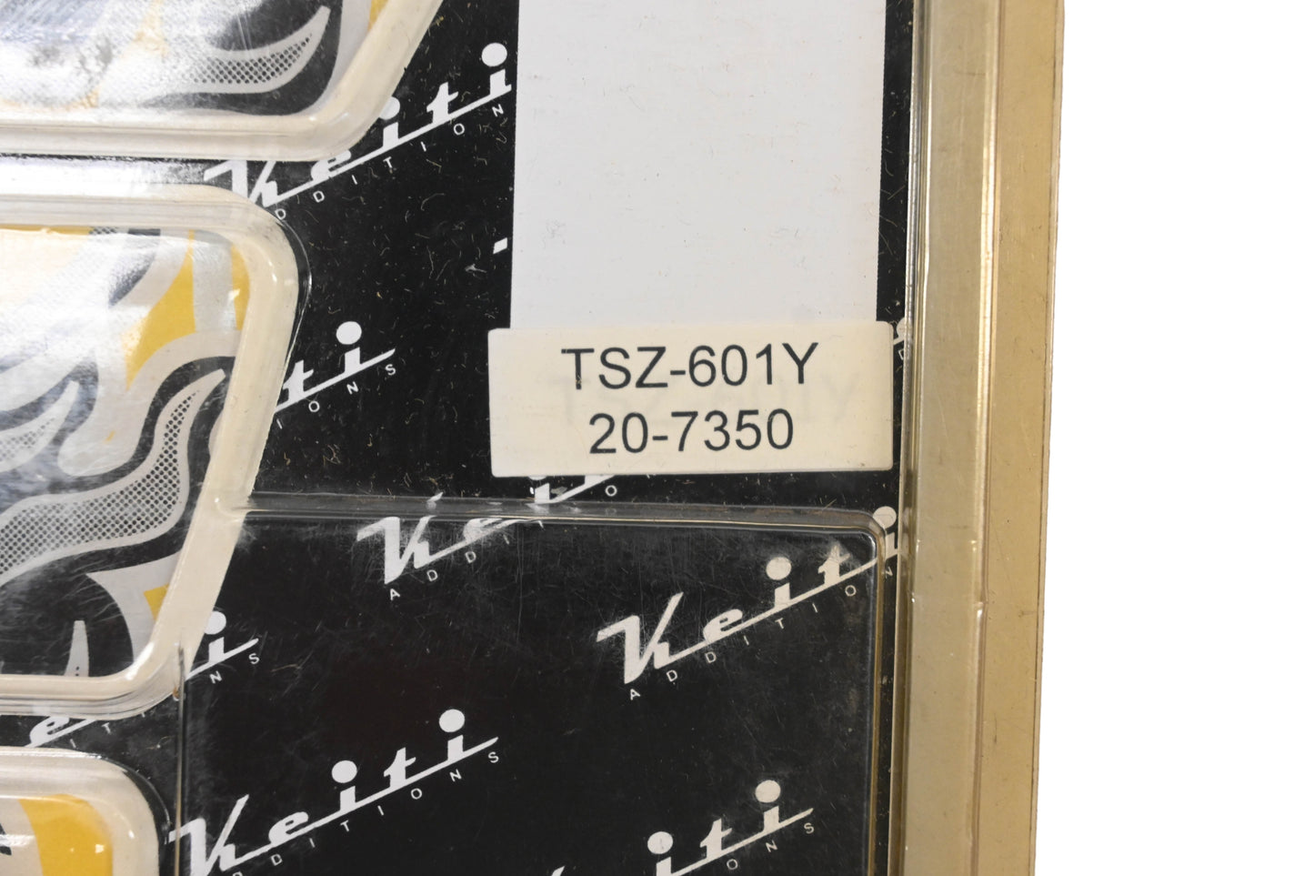 Keiti TSZ-601Y, 20-7350 Yellow/Black Suzuki Tank Pad NOS