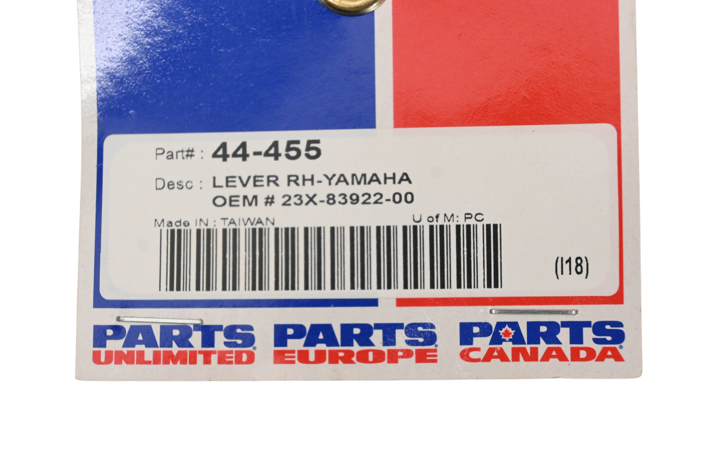 Parts Unlimited 44-455, 23X-83922-00-00 Silver Righthand Lever NOS