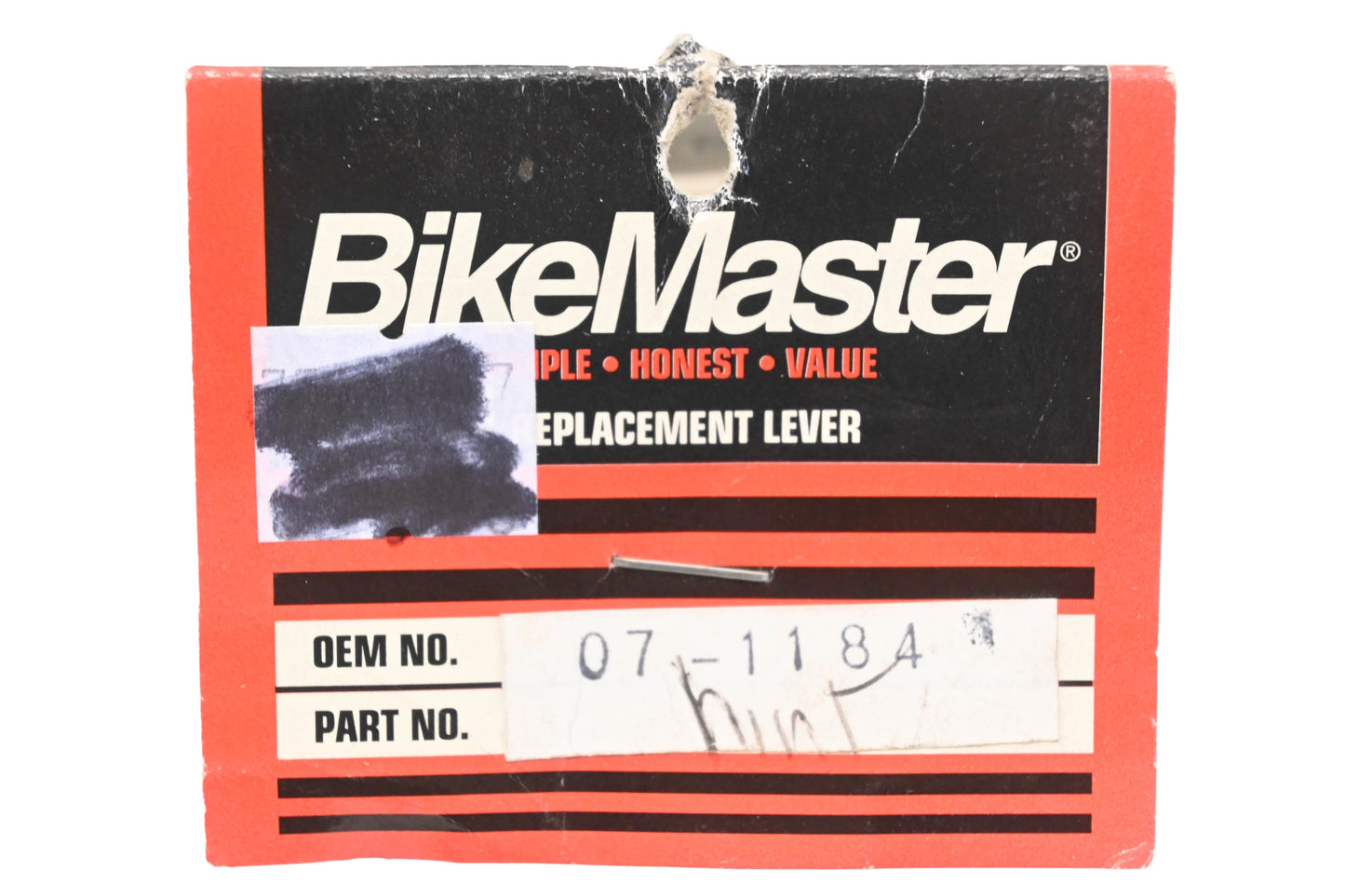 Bike Master 07-1184, 071184 Silver & Black Tip Brake Lever NOS