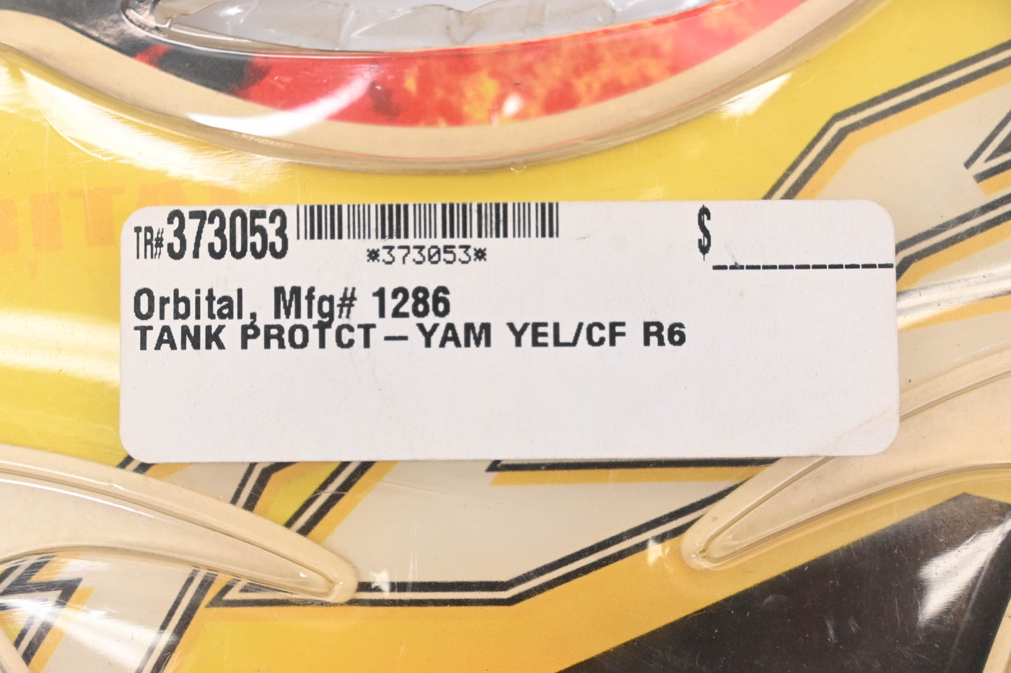 Orbital 1286, 373053, 3367 Yellow/CF R6 Yamaha YZF Tank Protection Pad NOS