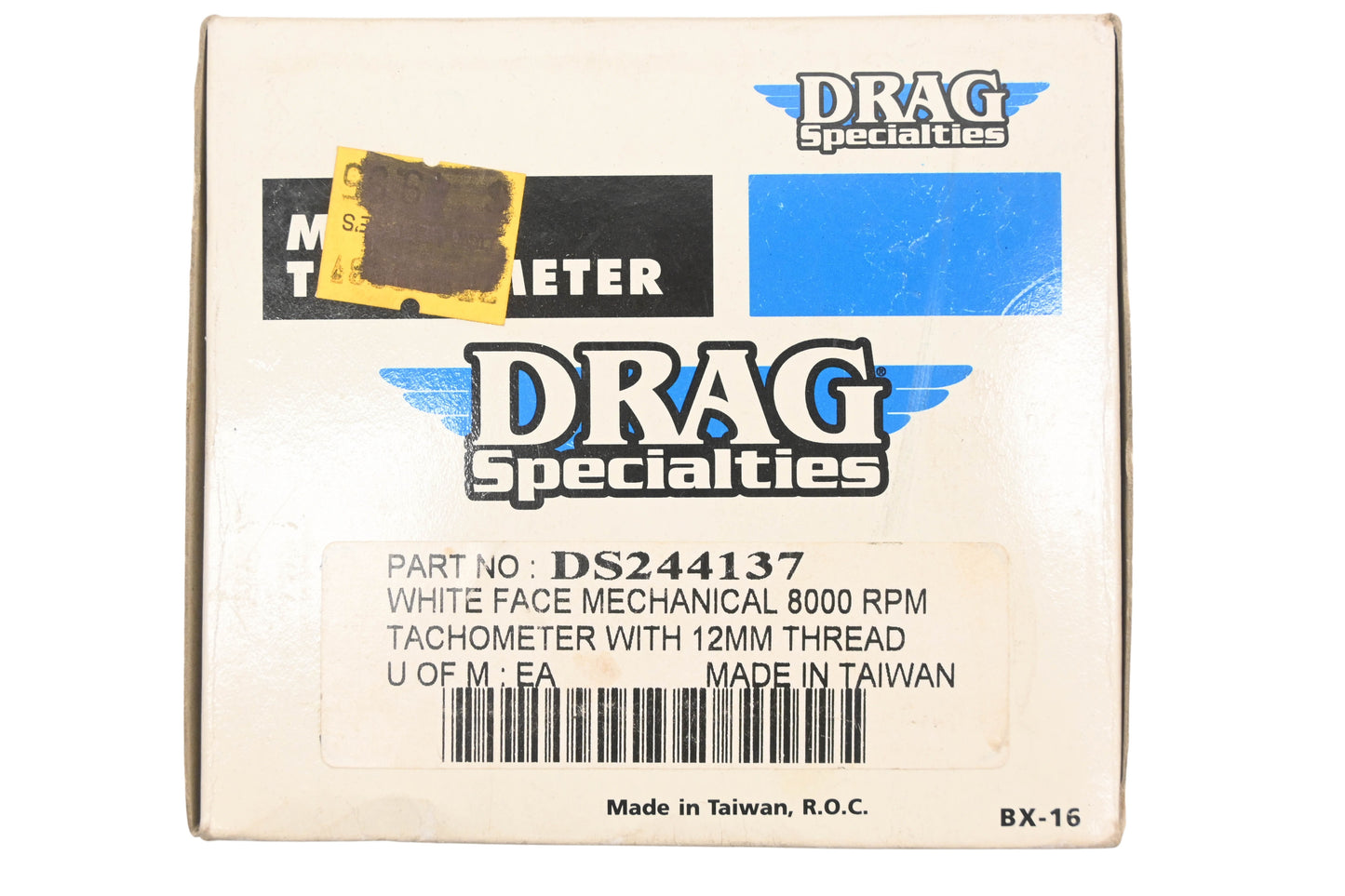 Drag Specialties DS244137 White Face Tachometer Kit NOS