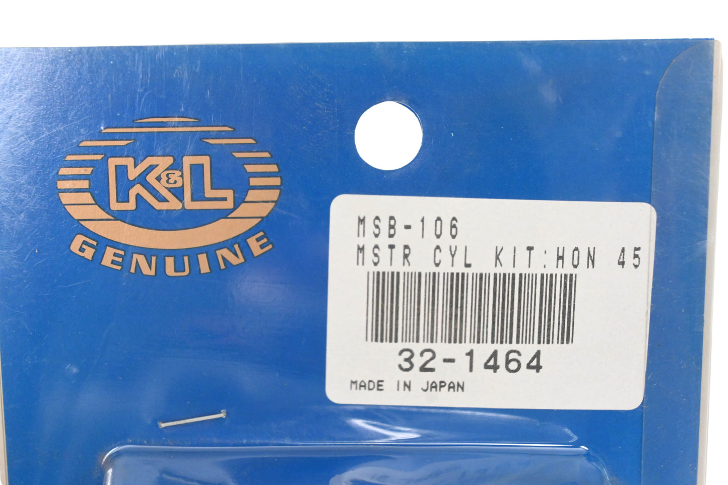 K&L 32-1464, MSB-106 Honda Master Cylinder Rebuild Kit NOS