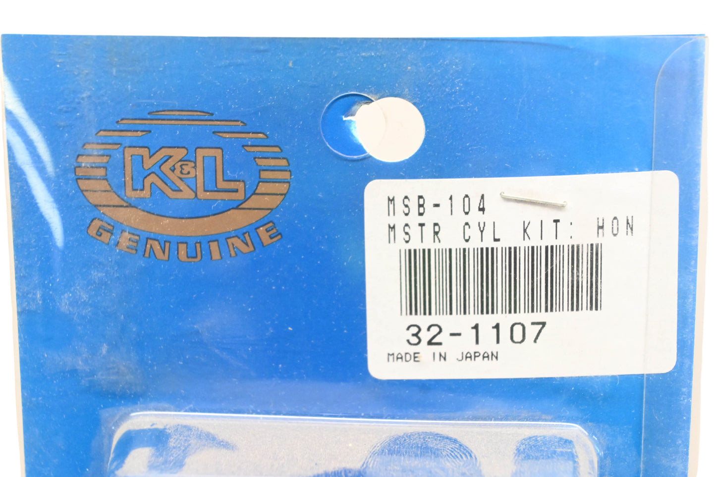 K&L 32-1107, MSB-104 Honda Master Cylinder Rebuild Kit NOS