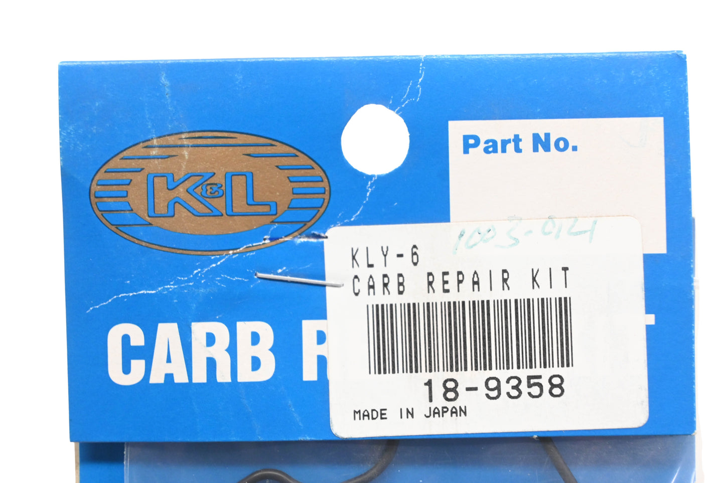 K&L 18-9358, KLY-6 Carburetor Repair Kit NOS