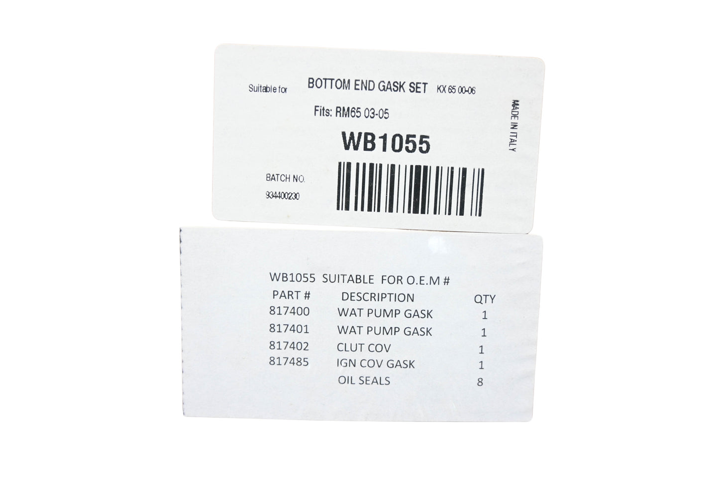 Wiseco WB1055 Bottom End Gasket & Seal Kit NOS