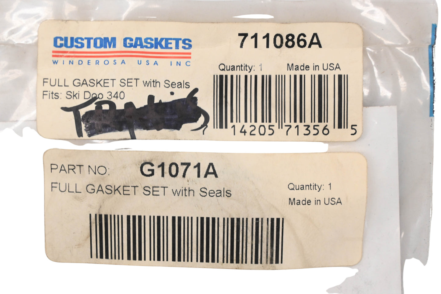 Winderosa G1071A, 711086A Gasket & Seal Kit NOS