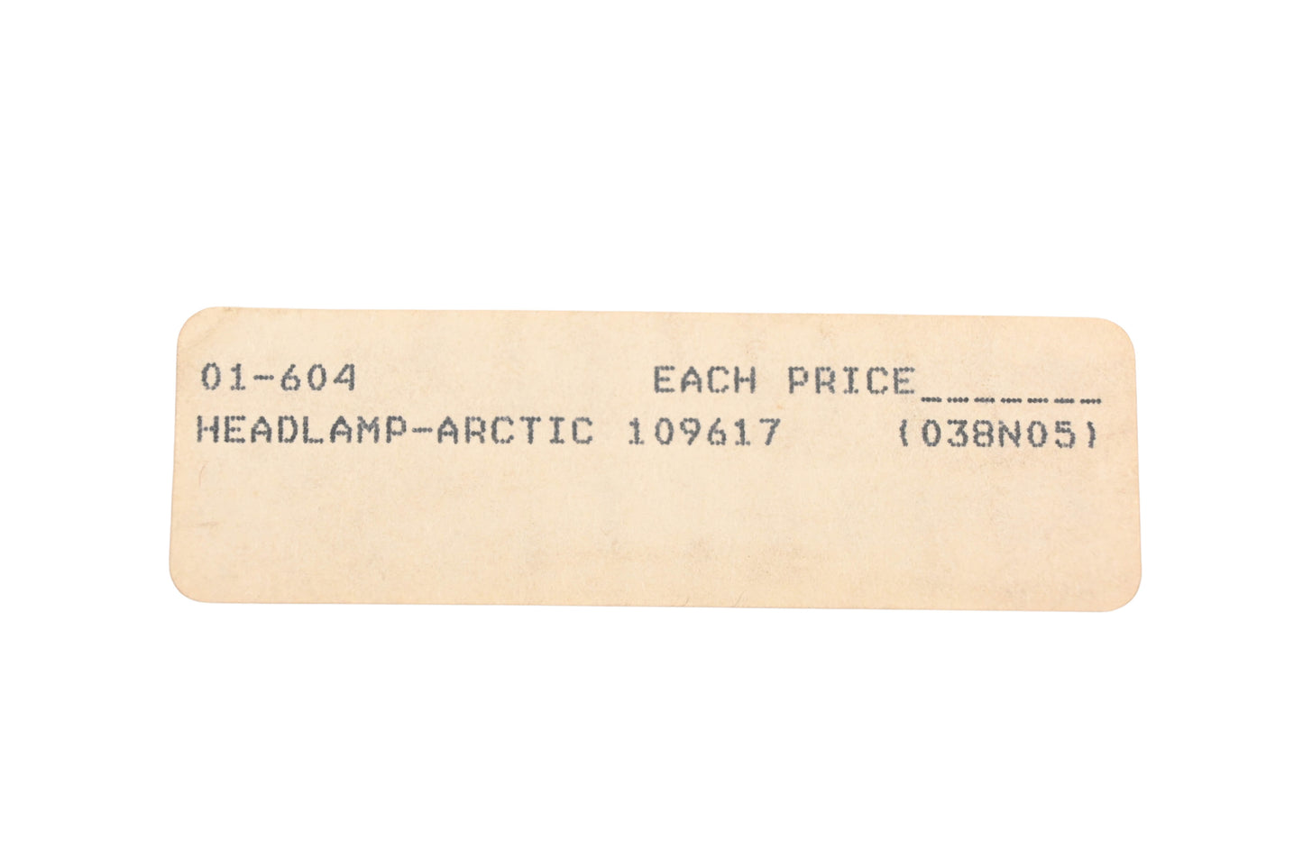 Kimpex 109617, 01-604 Arctic Cat Headlamp NOS