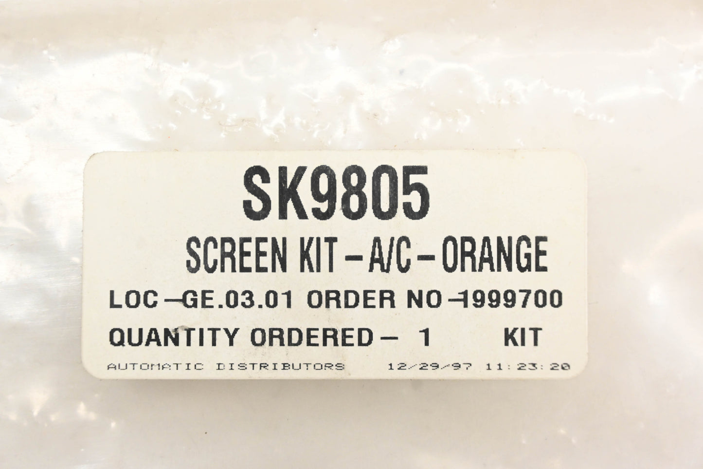 Aftermarket SK9805, 1999-700, 1999700 Arctic Cat Orange Hood Screen Kit NOS