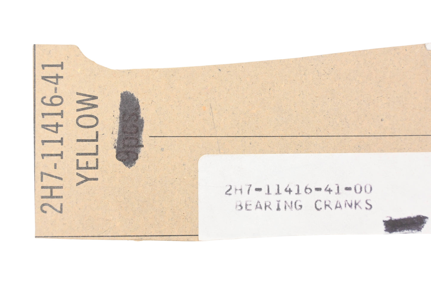 New OEM Yamaha 2H7-11416-41-00 Yellow Crankshaft Bearing NOS