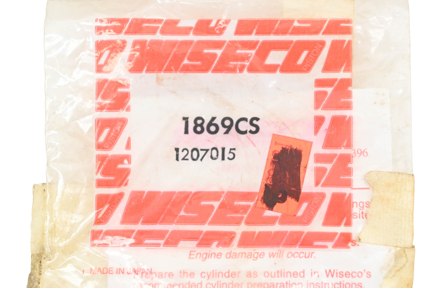Wiseco 1869CS, 1207015 Piston Ring NOS