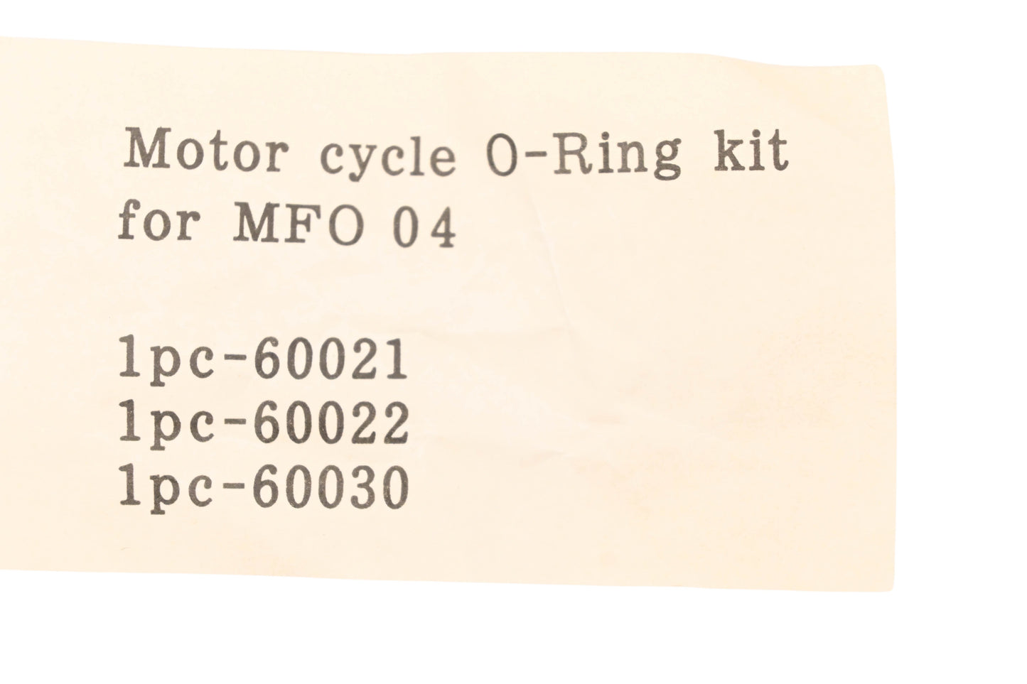 NAPA 60021, 60022, 60030 Filter O-Ring Kit NOS