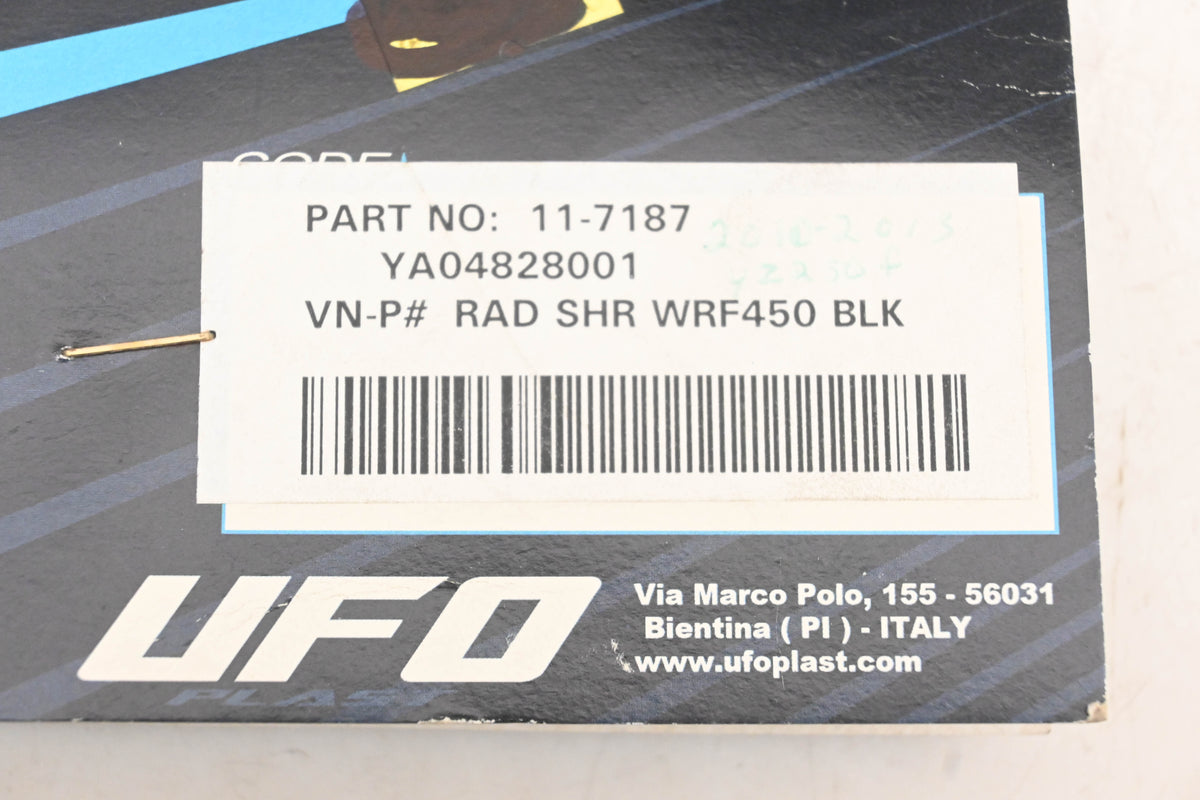 UFO Plast 117187, YA04828001, 11-7187 Black Side Panel Kit NOS