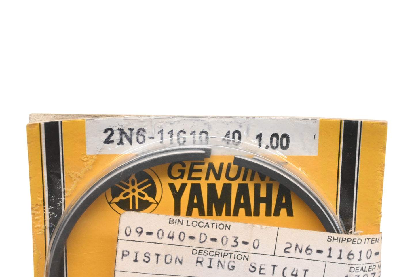 New OEM Yamaha 2N6-11610-40-00 Piston Ring Kit NOS