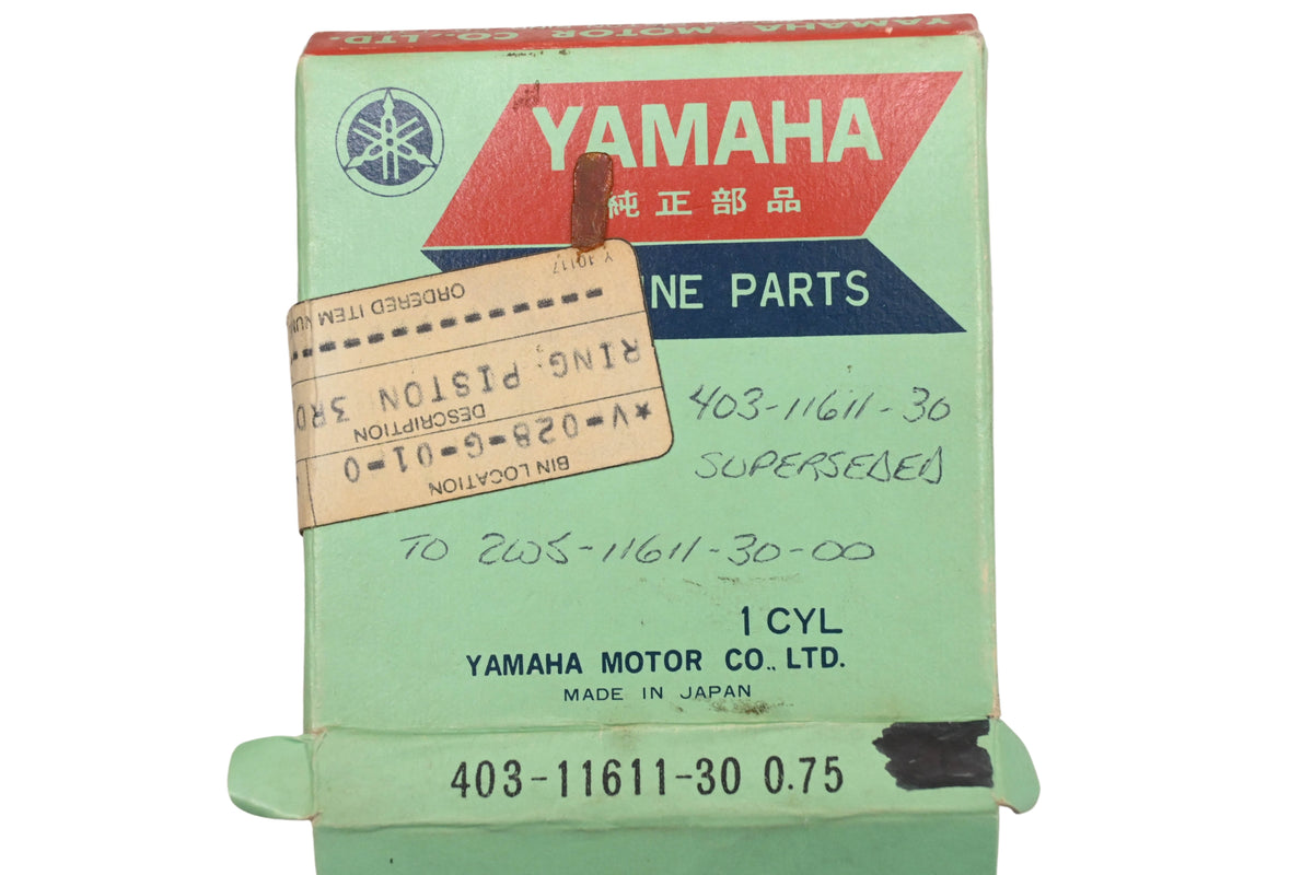 New OEM Yamaha 403-11611-30-00 Piston Ring NOS
