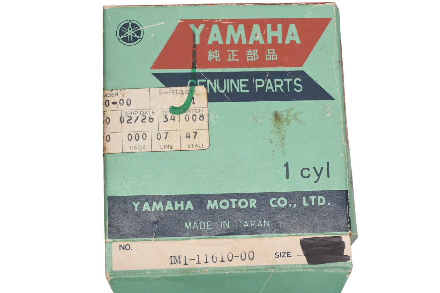 New OEM Yamaha 1M1-11610-00-00 Piston Ring Kit NOS