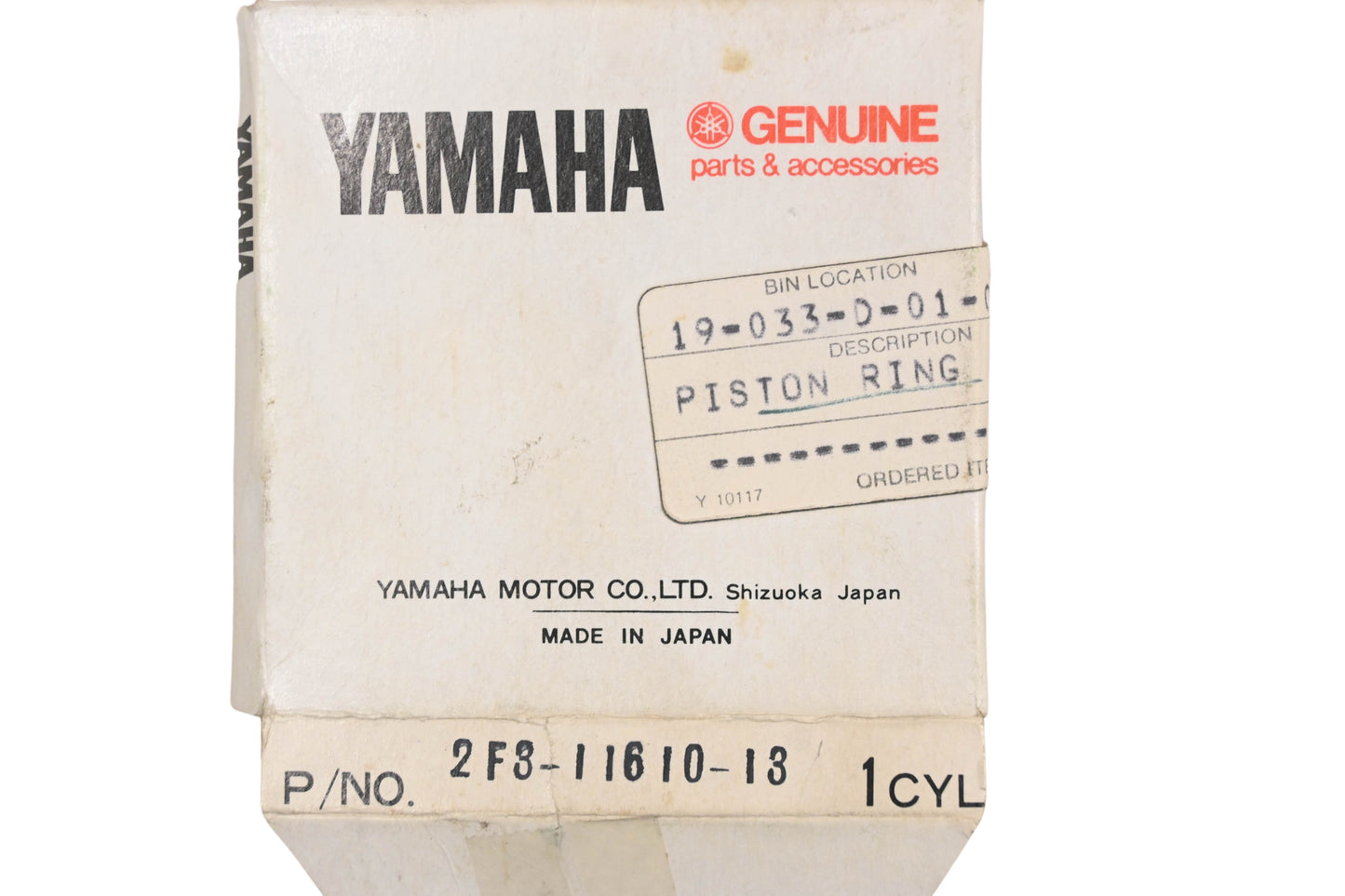New OEM Yamaha 2F3-11610-13-00 Piston Ring Kit NOS