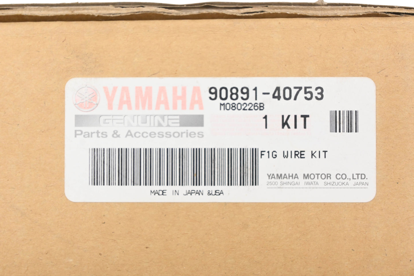 New OEM Yamaha 90891-40753-00 Throttle Cable Kit NOS