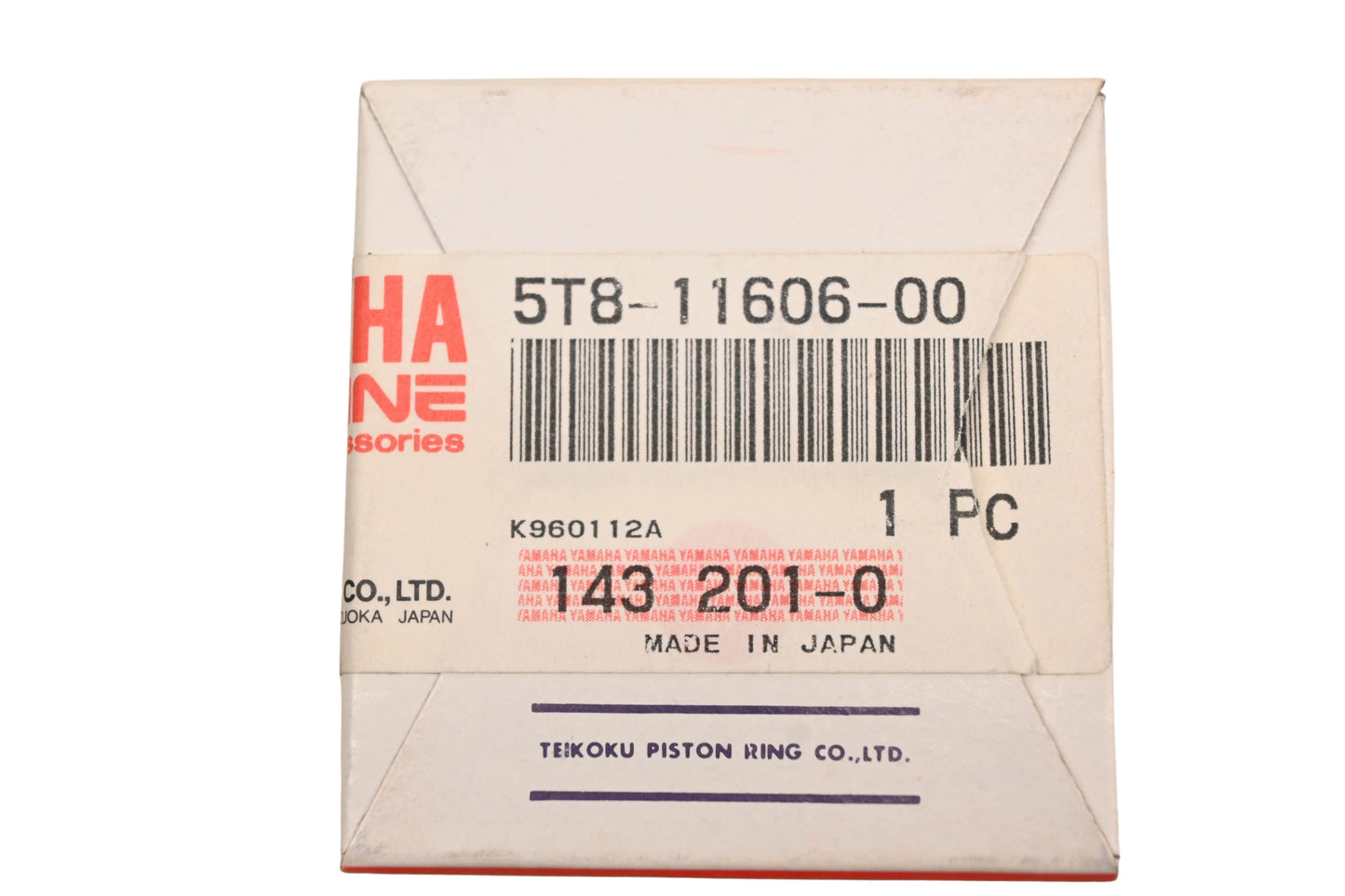 New OEM Yamaha 5T8-11606-00-00 Piston Ring Kit NOS