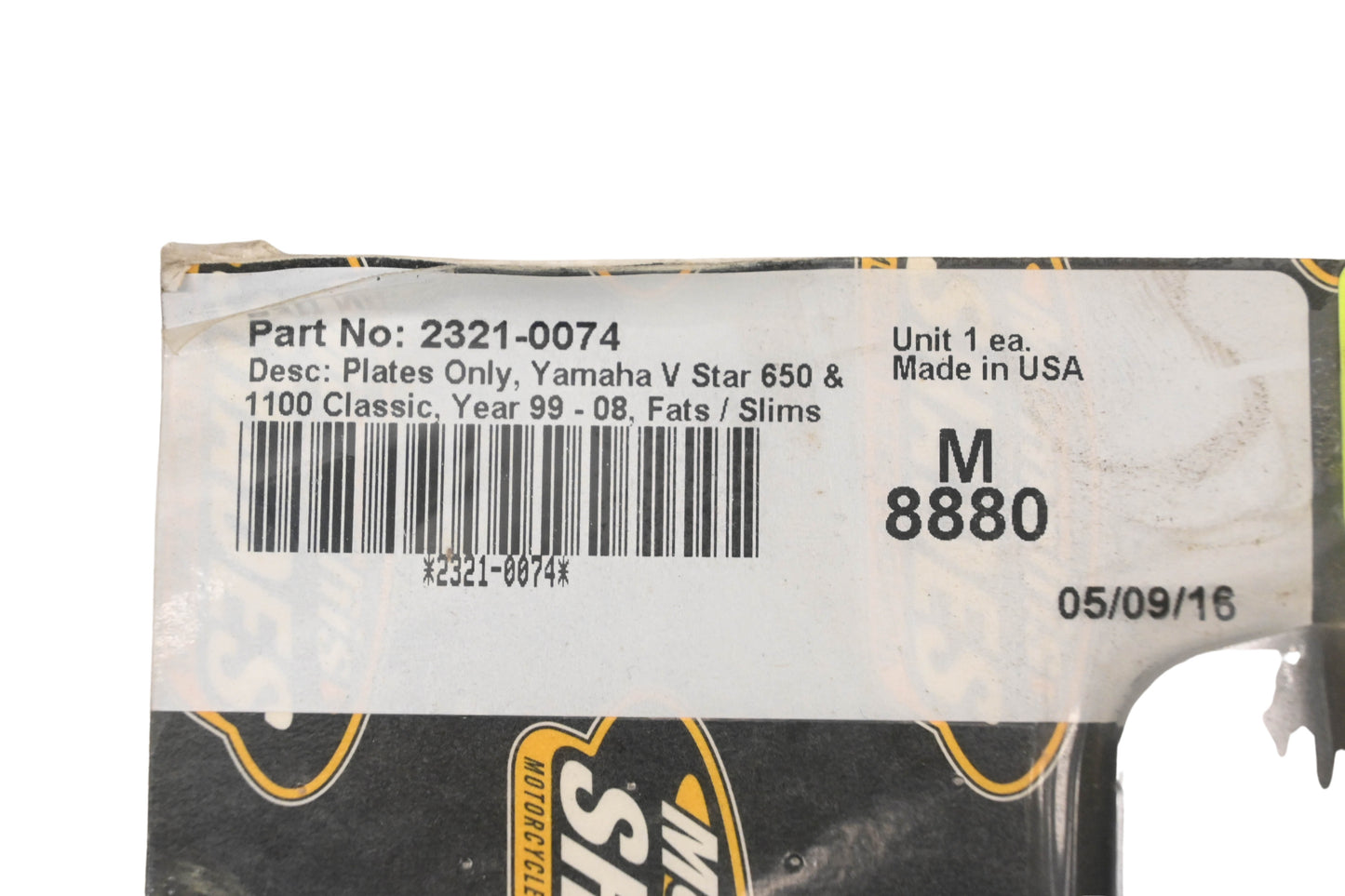 Memphis Shades 2321-0074 Plates Kit NOS