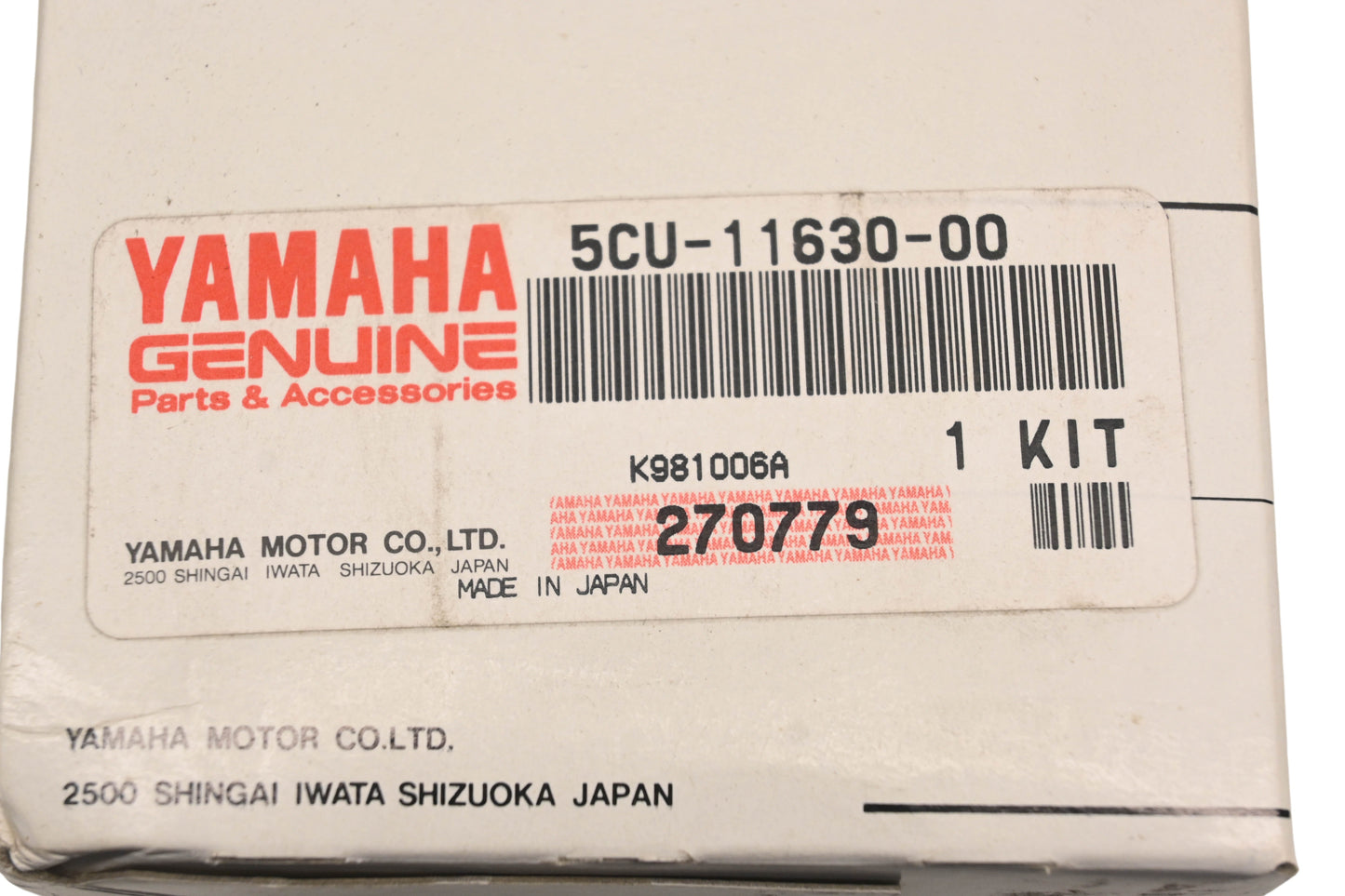 New OEM Yamaha 5CU-11630-00-00 Piston Kit NOS