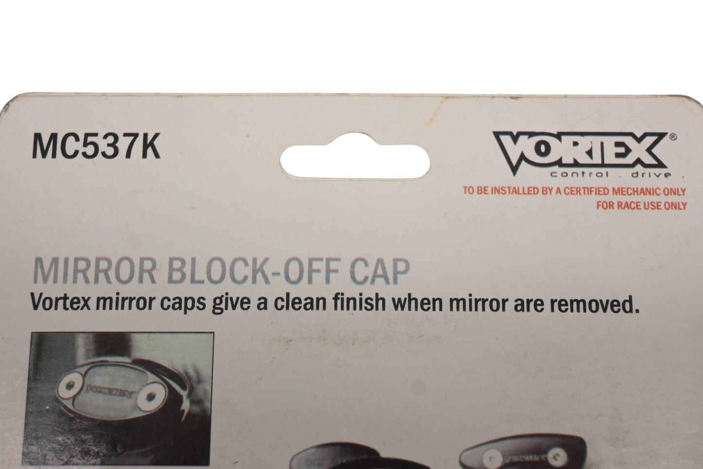 Vortex MC537K Black Mirror Block Off Cap Kit NOS