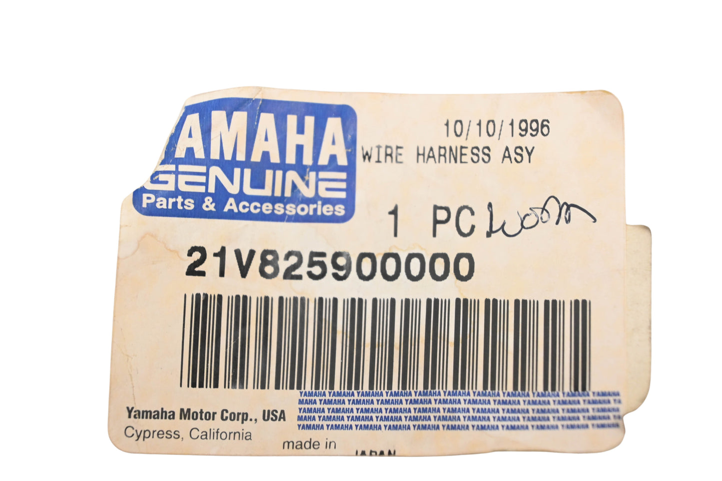 New OEM Yamaha 21V-82590-00-00 Wire Harness Assembly NOS