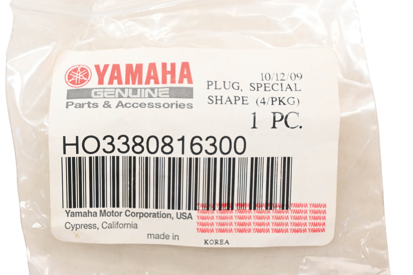 New OEM Yamaha H03-38081-63-00 Special Shape Plug Kit NOS