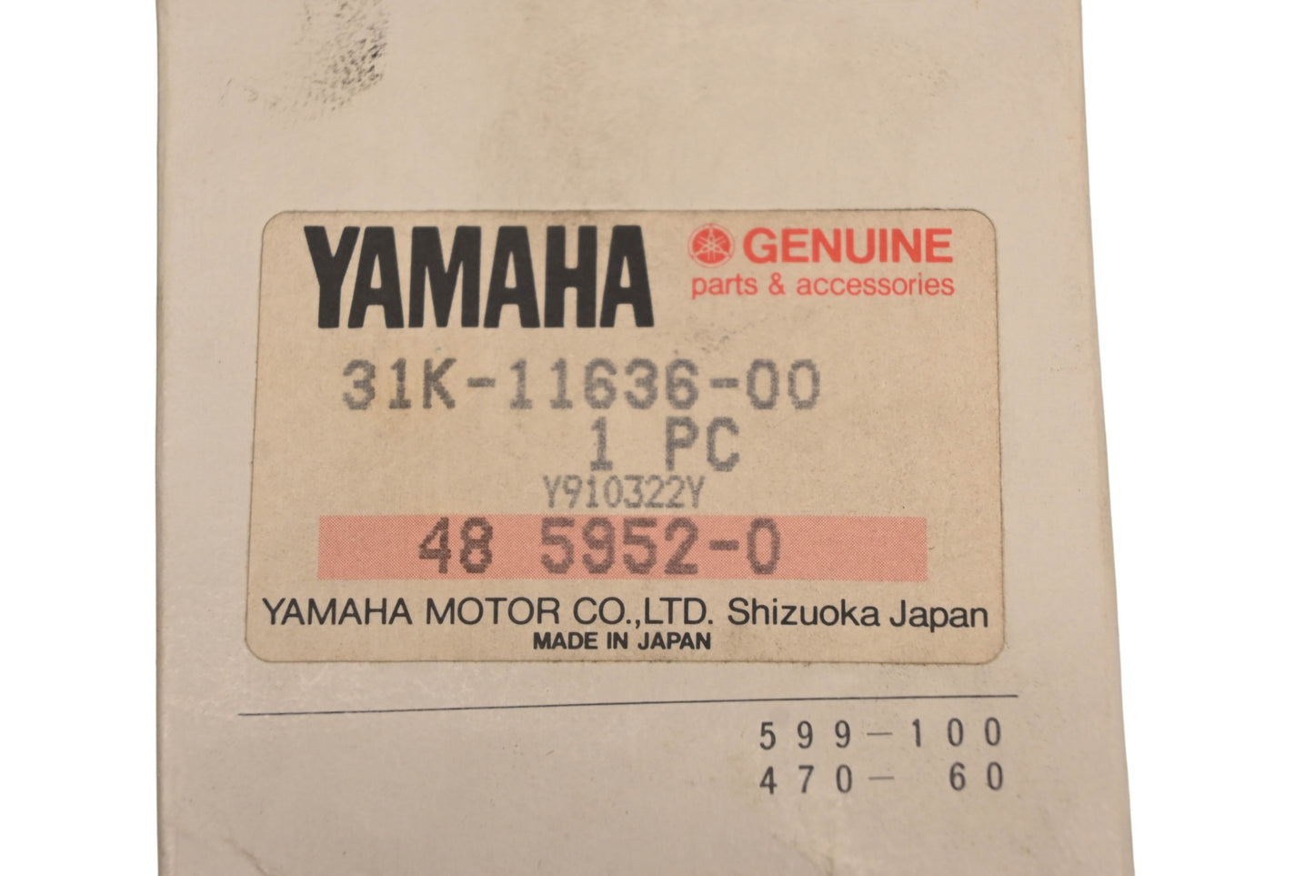 New OEM Yamaha 31K-11636-00-00 Piston NOS