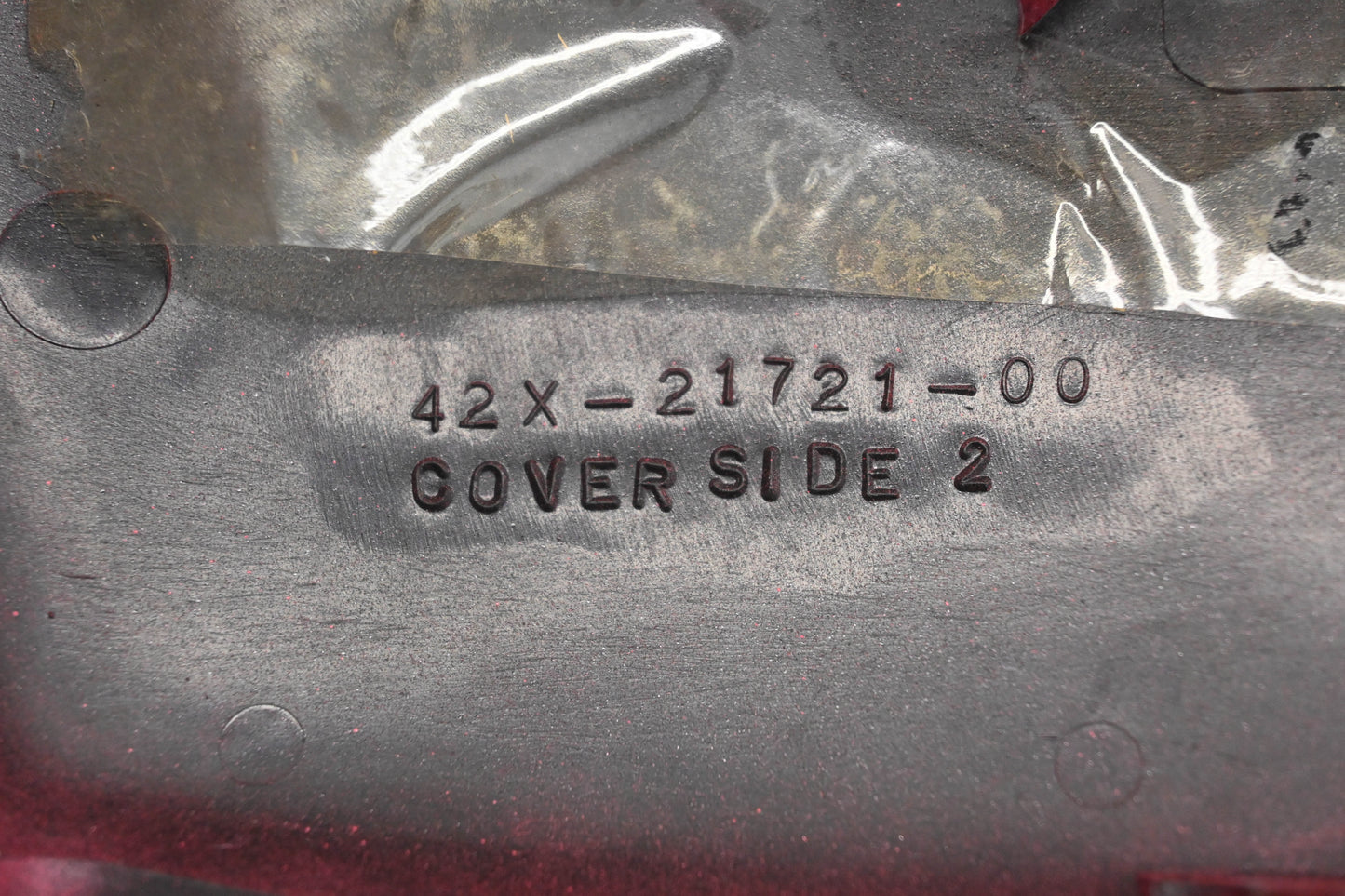 OEM Yamaha 42X-21721-00-00 Dark Maroon Righthand Side Cover