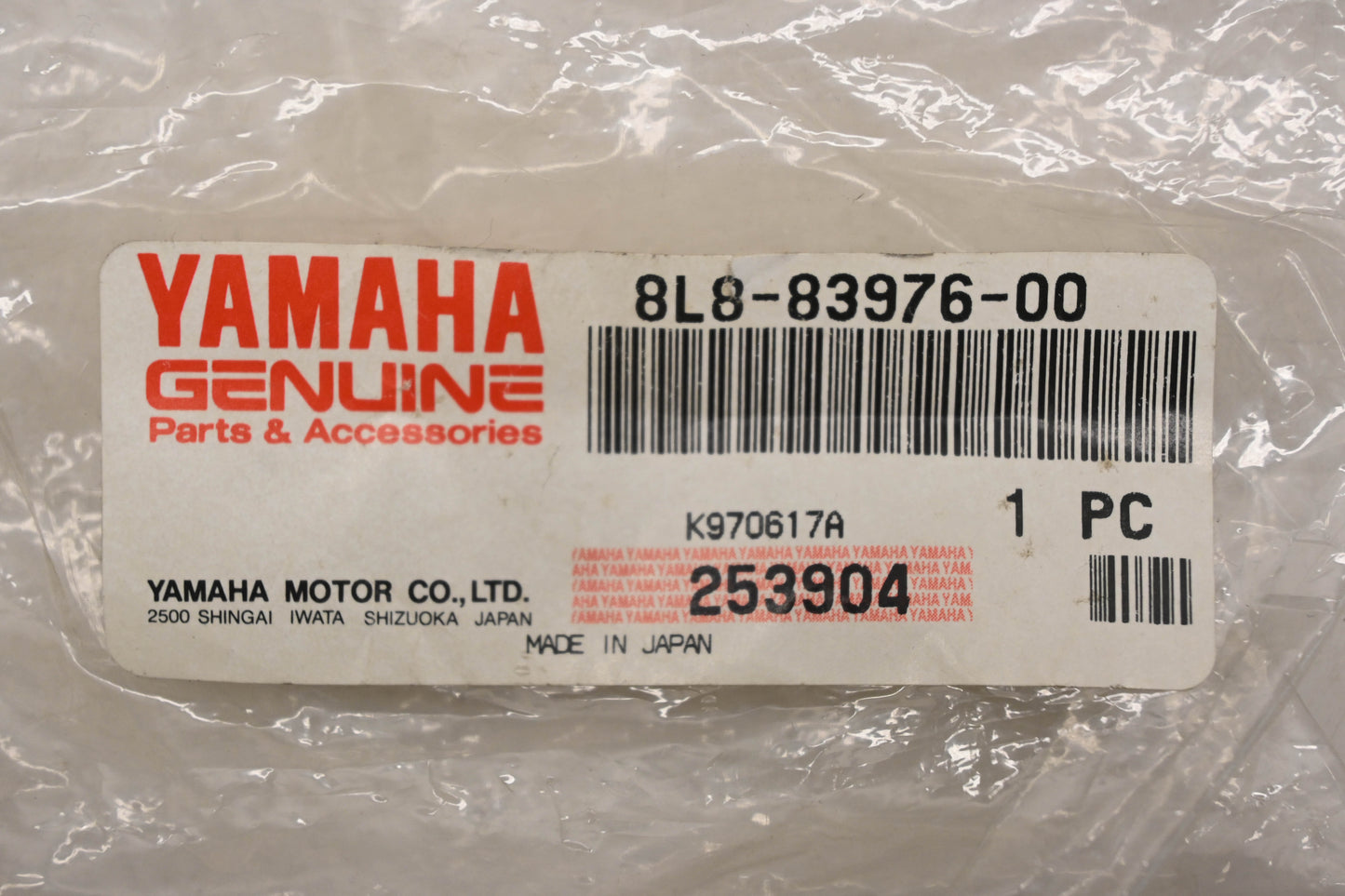 New OEM Yamaha 8L8-83976-00-00 Handle Engine Stop Switch NOS