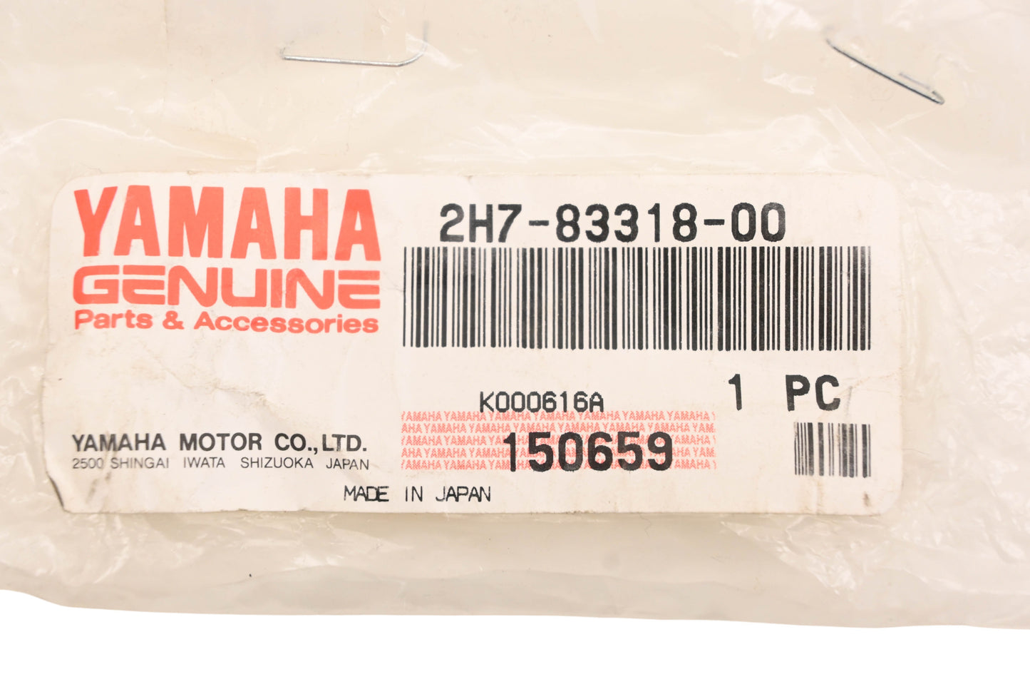 New OEM Yamaha 2H7-83318-00-00 Flasher Stay NOS