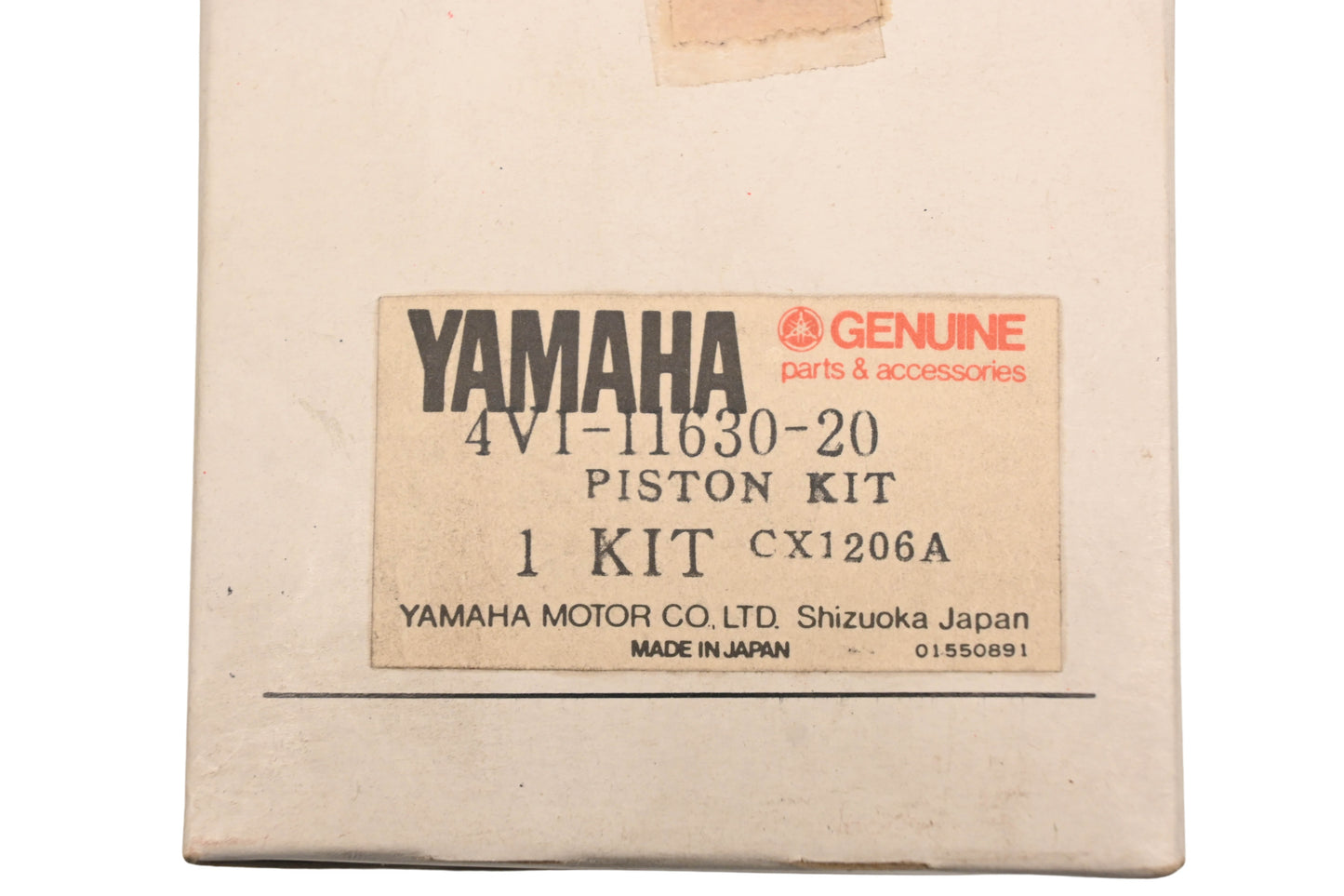 New OEM Yamaha 4V1-11630-20-00 Piston Kit NOS