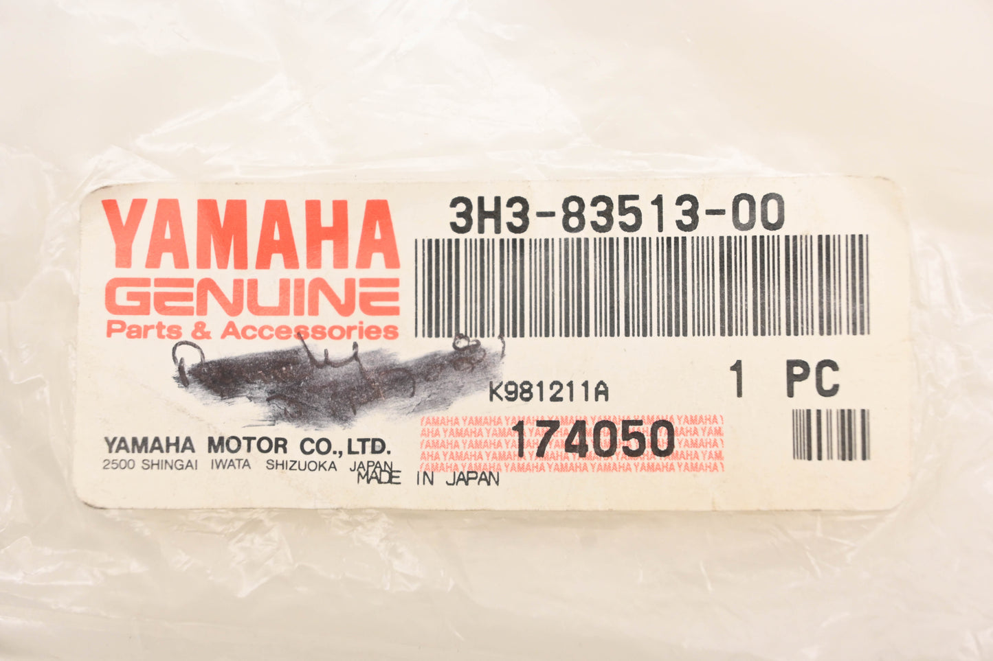 New OEM Yamaha 3H3-83513-00-00 Gauge Damper NOS