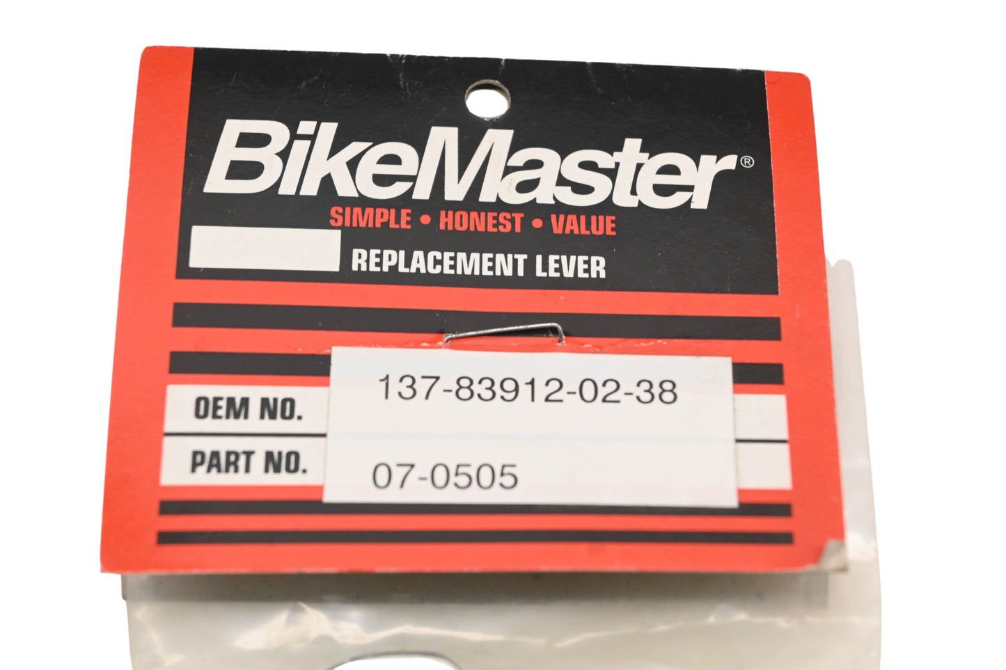 Bike Master 07-0505, 137-83912-02-38 Silver Lefthand Lever NOS