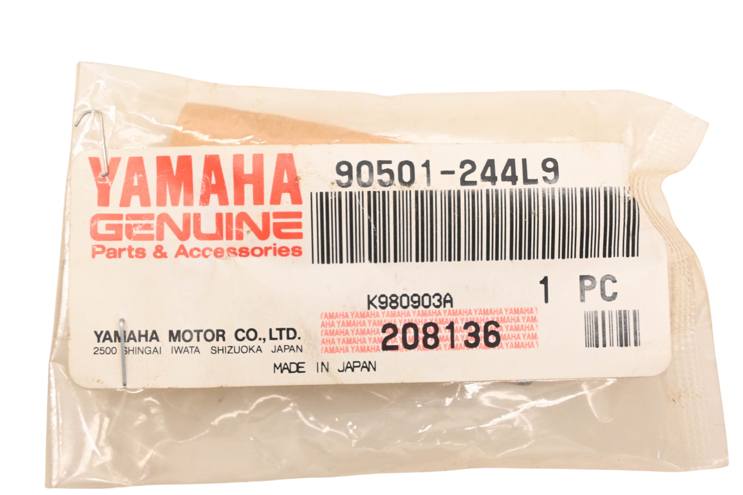 New OEM Yamaha 90501-244L9-00 Compression Spring NOS