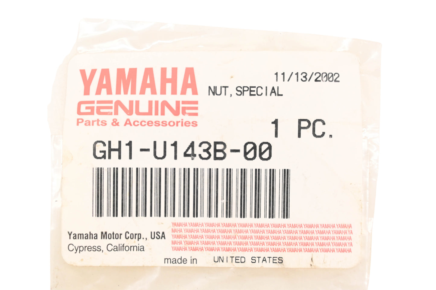 New OEM Yamaha GH1-U143B-00-00 Special Nut NOS