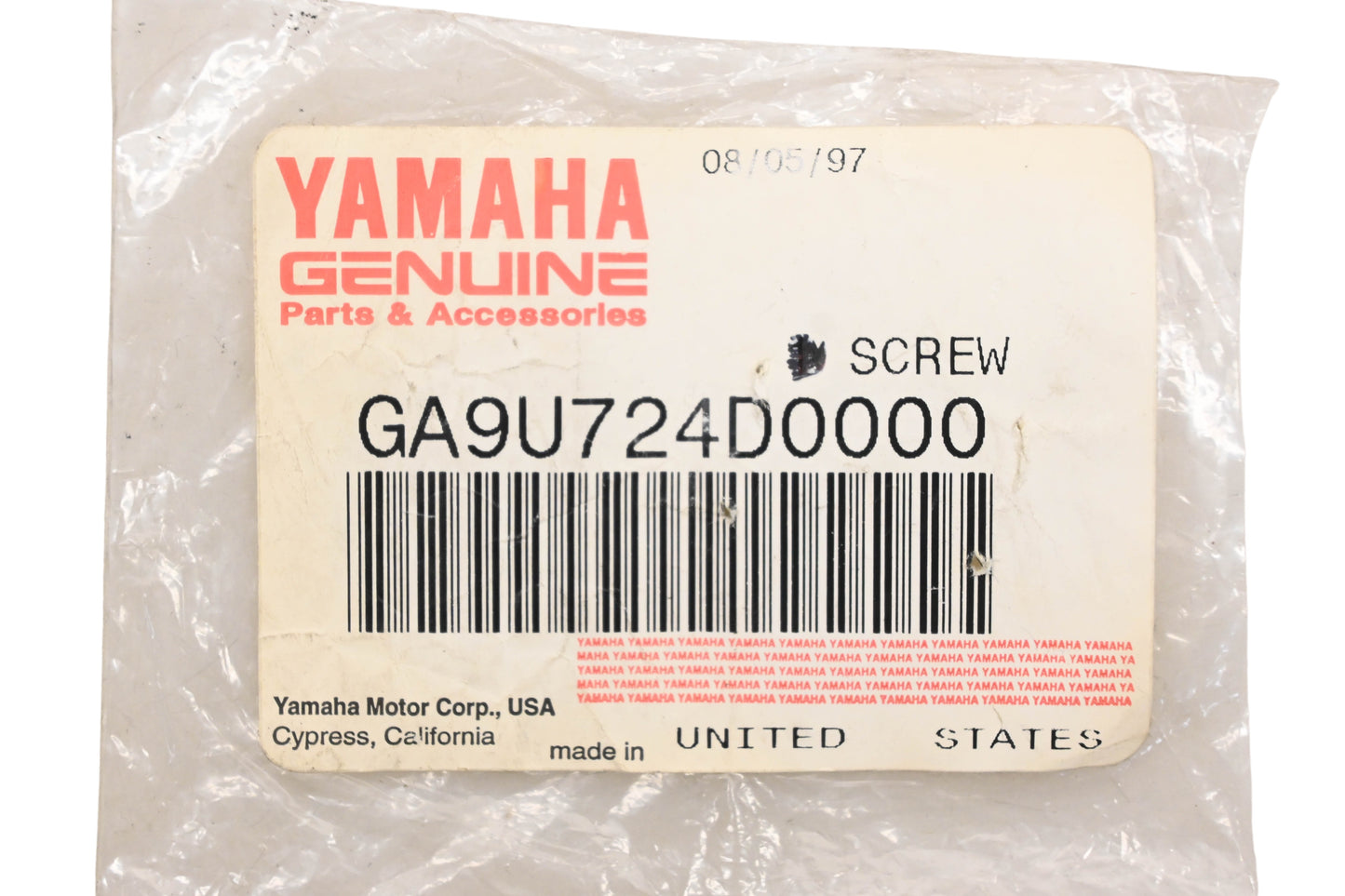 New OEM Yamaha GA9-U724D-00-00 Knob Screw Qty 2 NOS