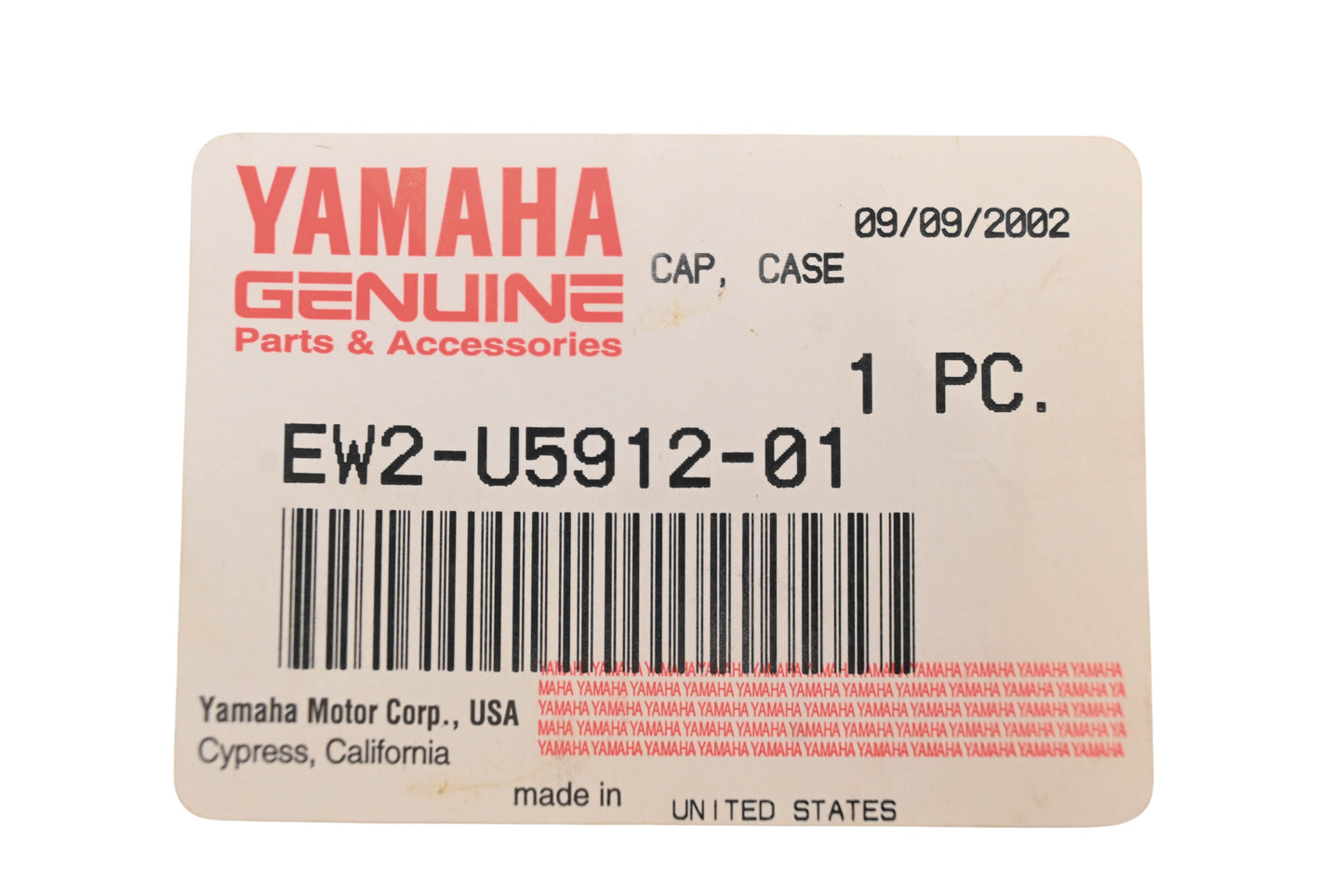 New OEM Yamaha EW2-U5912-01-00 Yellow Case Cap NOS