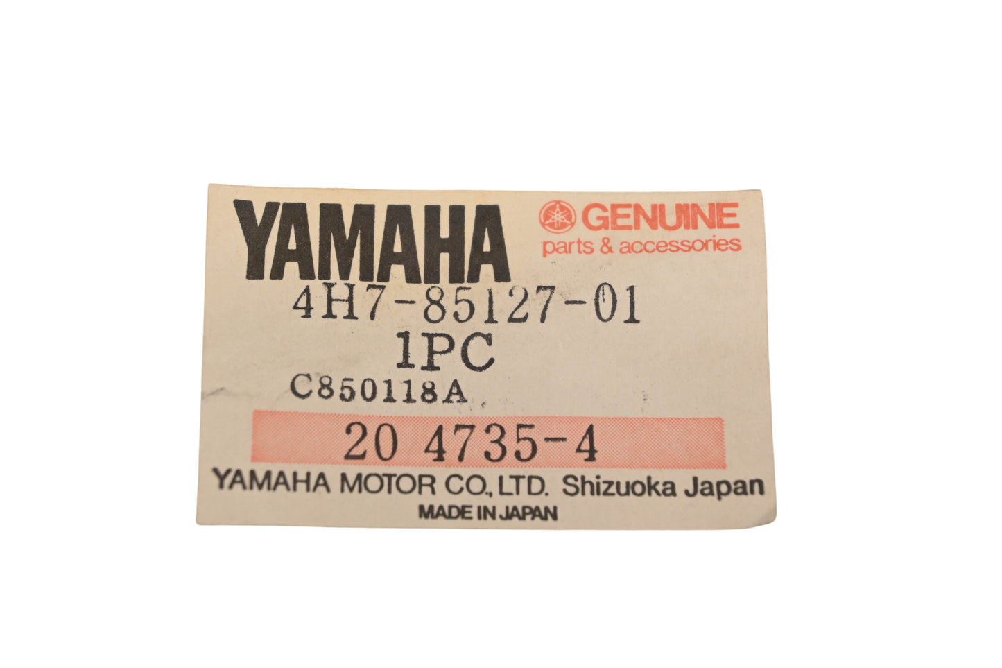 New OEM Yamaha 4H7-85127-01-00 Front Reflector Base NOS