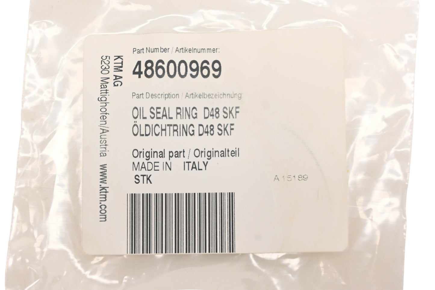 New OEM KTM 48600969 Oil Seal NOS