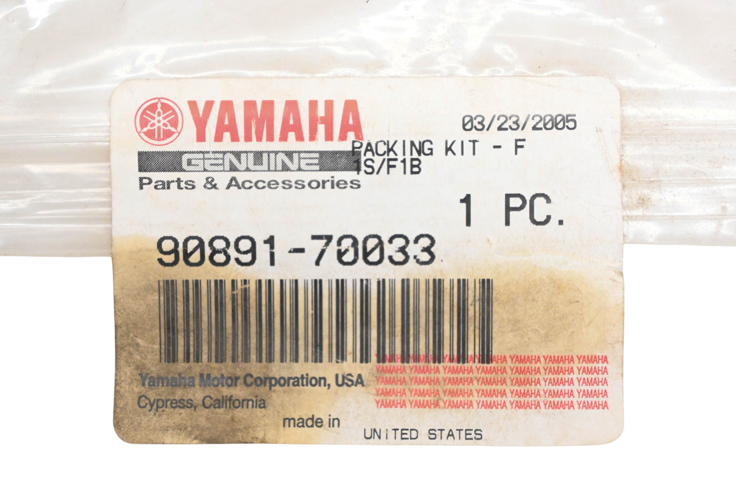 New OEM Yamaha 90891-70033-00 Packing Kit NOS