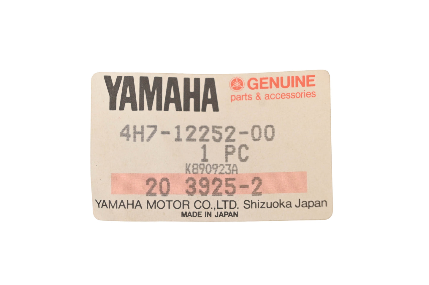 New OEM Yamaha 4H7-12252-00-00 Chain Damper NOS