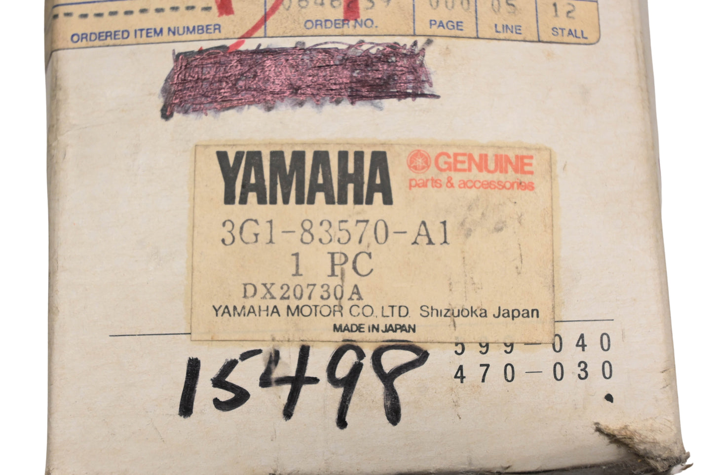 New OEM Yamaha 3G1-83570-A1-00 Speedometer 0-120mph Gauge NOS