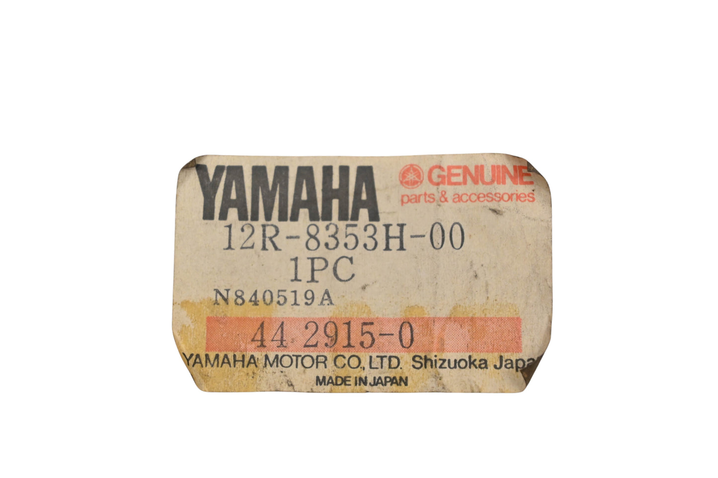 New OEM Yamaha 12R-8353H-00-00 Gauge Inner Case NOS